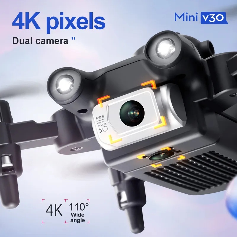 Мини-дрон V30 WiFi с двойной 4 – обзор и цена Drone Camera 4K