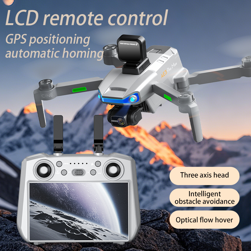 AE3 PRO Max NEW LCD SC GPS Дро – обзор и цена Drone Camera Professional